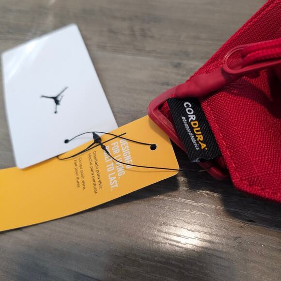 Nike Jordan Cordura Franchise Crossbody Bag Gym Red MA0901-R78 Purse Red Y2K - Picture 7 of 13